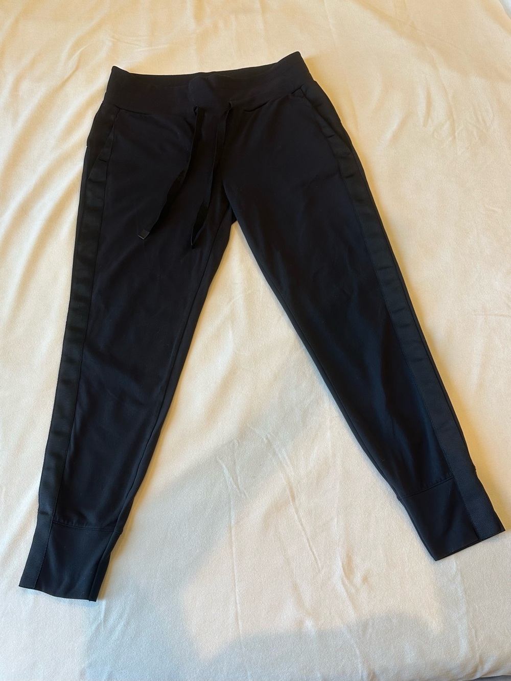 Athleta Black Joggers with Light Gray Brand Tag